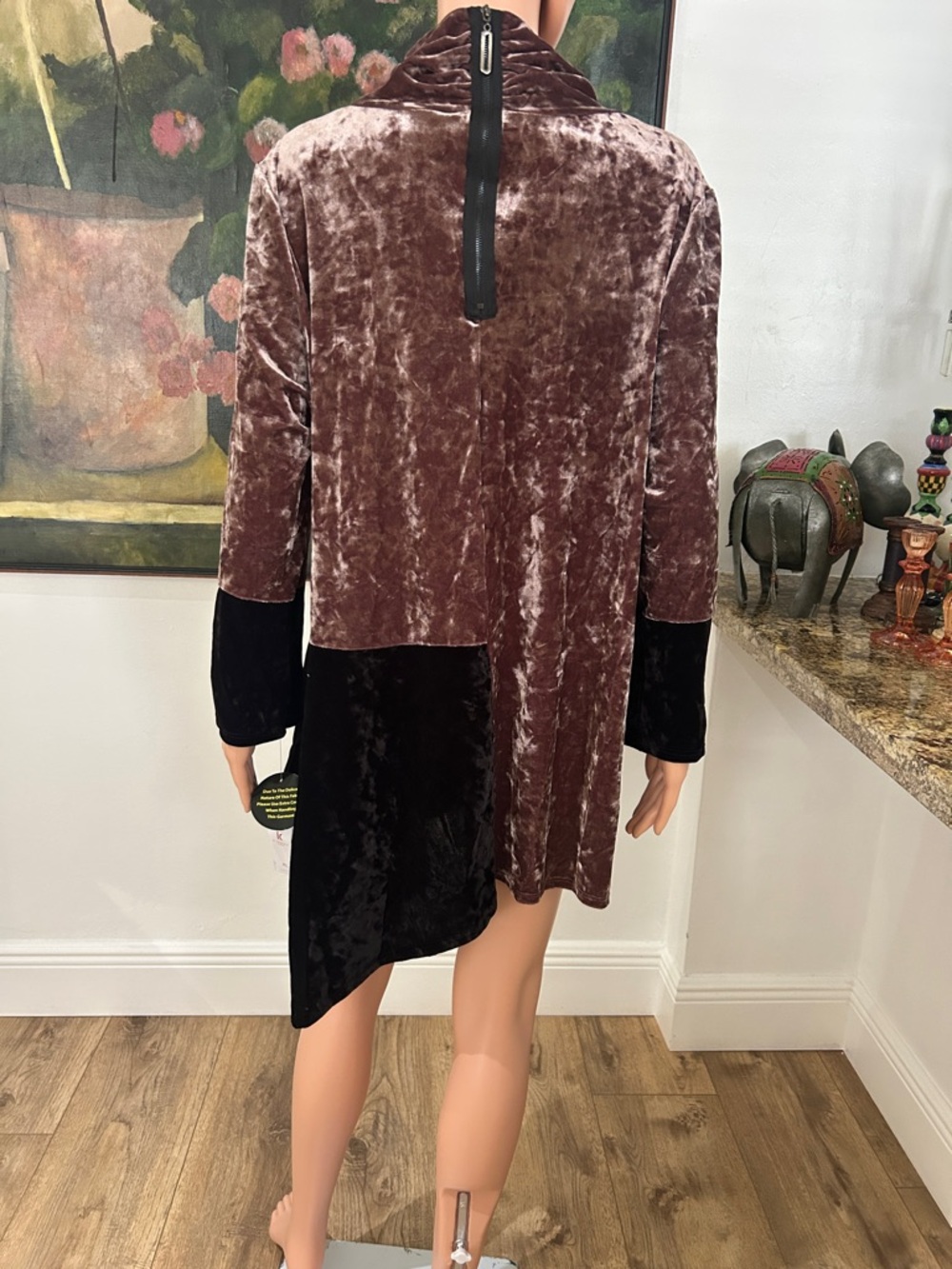 NWT IC by Connie K crushed velvet tunic - Picture 6 of 11